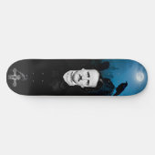 Edgar Allan Poe Begraafplaats Raven Gothic Persoonlijk Skateboard (Horizontaal)