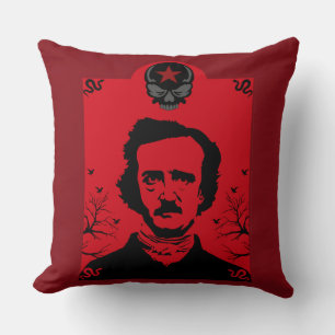 Edgar Allan Poe Black Raven Kussen