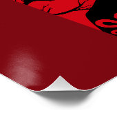 Edgar Allan Poe Black Raven Perfect Poster (Hoek)