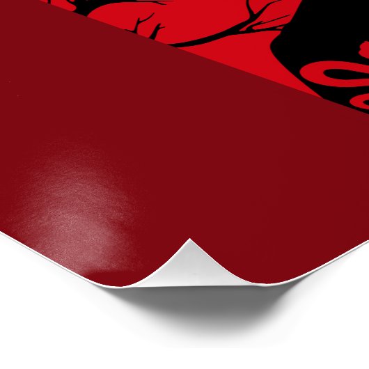 Edgar Allan Poe Black Raven Perfect Poster (Hoek)