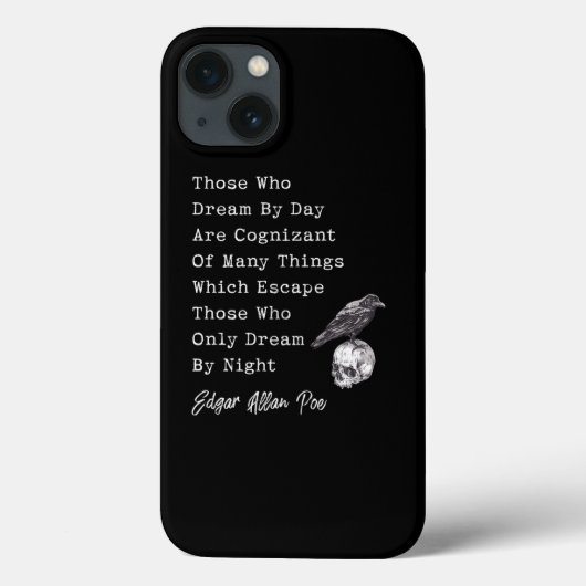 Edgar Allan Poe Bookworm Gifts Writer English Teac Case-Mate iPhone Case (Achterkant)