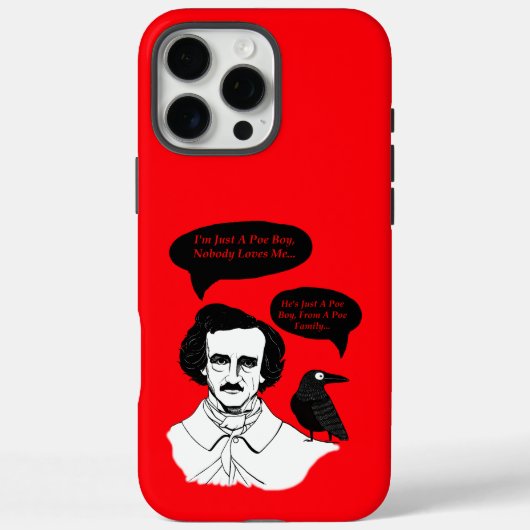 Edgar Allan Poe Boy en Raven Case-Mate iPhone Case (Achterkant)
