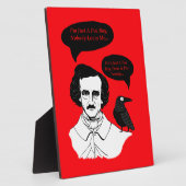 Edgar Allan Poe Boy en Raven Fotoplaat (Zijkant)