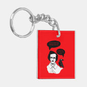 Edgar Allan Poe Boy en Raven Sleutelhanger (Voorkant Links)