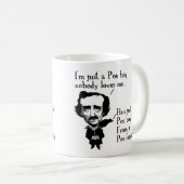 Edgar Allan Poe Boy Funny Mug of Travel Mug Koffiemok (Voorkant rechts)