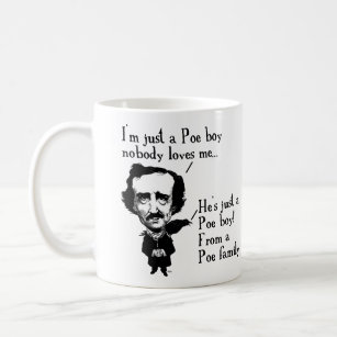 Edgar Allan Poe Boy Funny Mug of Travel Mug Koffiemok