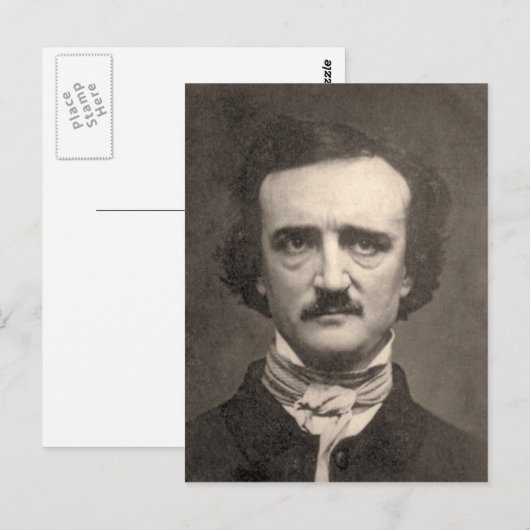 Edgar Allan Poe Briefkaart (Voorkant / Achterkant)