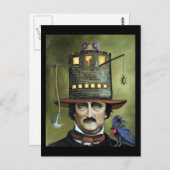 Edgar Allan Poe Briefkaart (Voorkant / Achterkant)