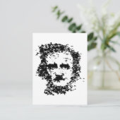 Edgar Allan Poe Briefkaart (Staand voorkant)