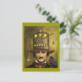 Edgar Allan Poe Briefkaart (Staand voorkant)
