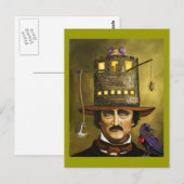 Edgar Allan Poe Briefkaart (Voorkant / Achterkant)