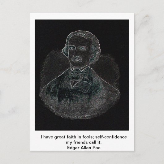 Edgar Allan Poe Briefkaart (Voorkant)