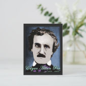 Edgar Allan Poe Briefkaart (Staand voorkant)