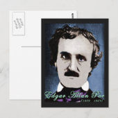 Edgar Allan Poe Briefkaart (Voorkant / Achterkant)