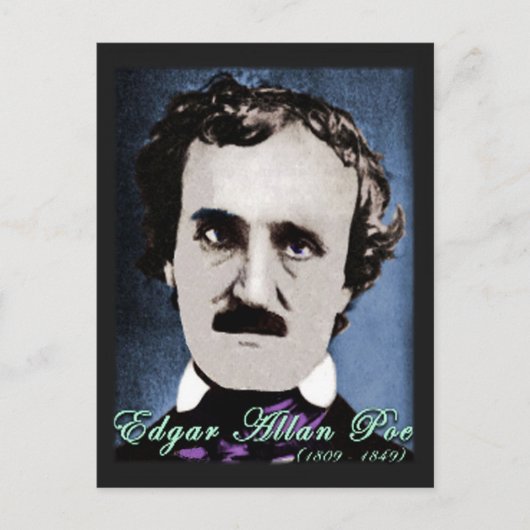 Edgar Allan Poe Briefkaart (Voorkant)