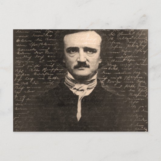 Edgar Allan Poe Briefkaart (Voorkant)