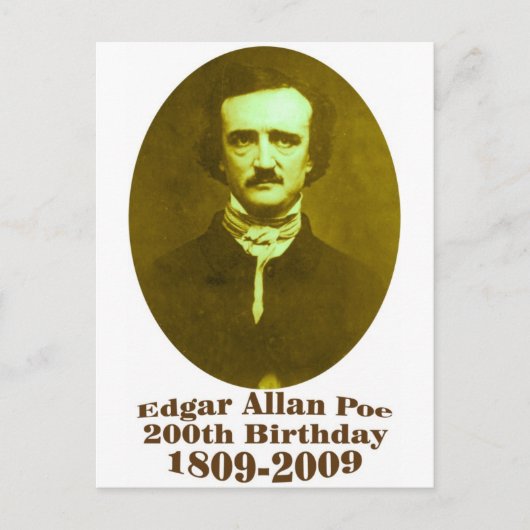 Edgar Allan Poe Briefkaart (Voorkant)