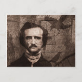 Edgar Allan Poe Briefkaart (Voorkant)