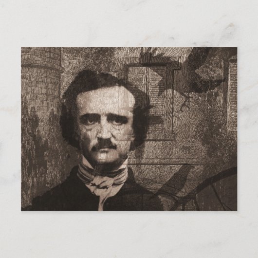 Edgar Allan Poe Briefkaart (Voorkant)