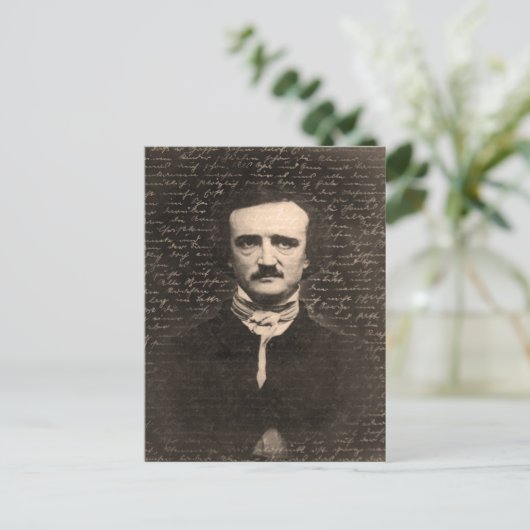 Edgar Allan Poe Briefkaart (Staand voorkant)