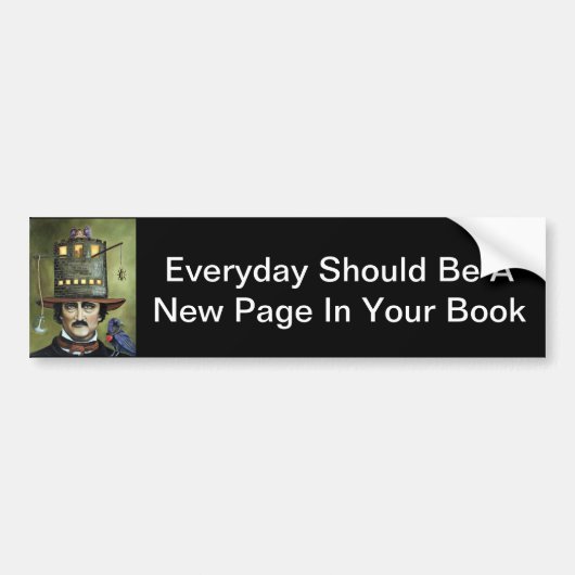 Edgar Allan Poe Bumpersticker (Voorkant)