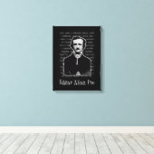Edgar Allan Poe Canvas Afdruk (Insitu (Houten vloer))