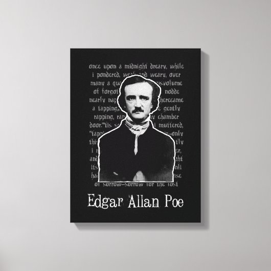 Edgar Allan Poe Canvas Afdruk (Voorkant)