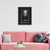 Edgar Allan Poe Canvas Afdruk (Insitu (Woonkamer))
