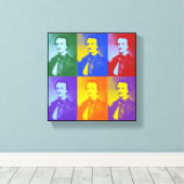 Edgar Allan Poe Canvas Afdruk (Insitu (Houten vloer))