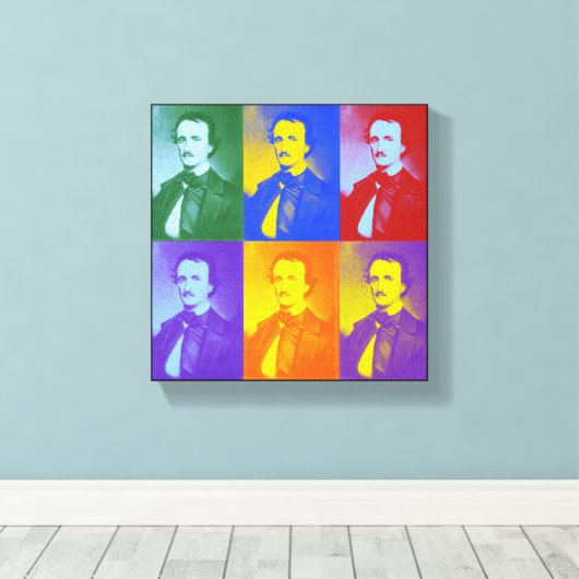 Edgar Allan Poe Canvas Afdruk (Insitu (Houten vloer))