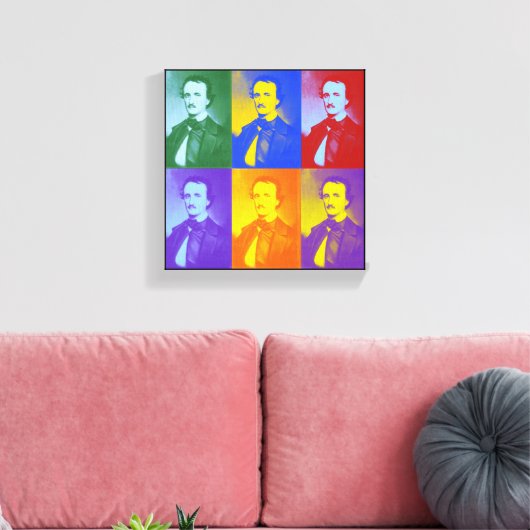 Edgar Allan Poe Canvas Afdruk (Insitu (Woonkamer))