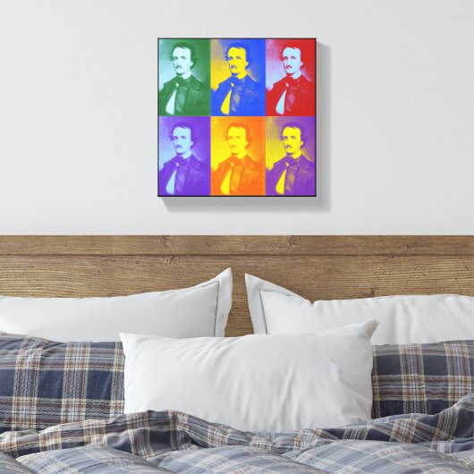 Edgar Allan Poe Canvas Afdruk (Insitu (Slaapkamer))