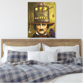 Edgar Allan Poe Canvas Afdruk (Insitu (Slaapkamer))