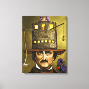 Edgar Allan Poe Canvas Afdruk