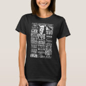 Edgar Allan Poe citeert Raven Literatuur T-shirt (Voorkant)