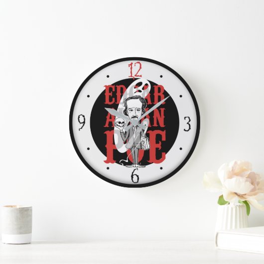 Edgar Allan Poe Clock Grote Klok (Huis)