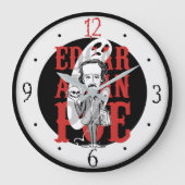 Edgar Allan Poe Clock Grote Klok (Voorkant)