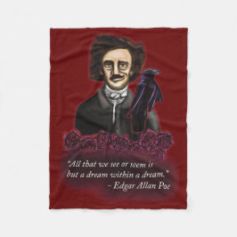 Edgar Allan Poe, Dark Academia Fleece Deken
