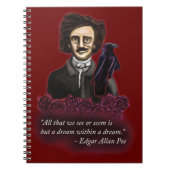 Edgar Allan Poe, Dark Academia Notitieboek (Voorkant)