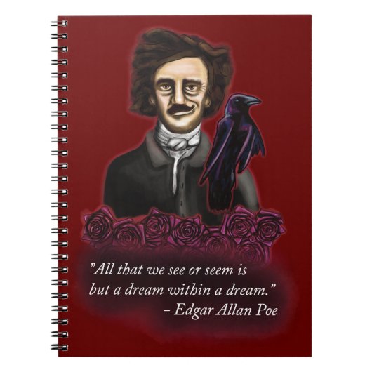 Edgar Allan Poe, Dark Academia Notitieboek (Voorkant)