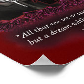 Edgar Allan Poe, Dark Academia Poster (Hoek)