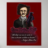 Edgar Allan Poe, Dark Academia Poster (Voorkant)