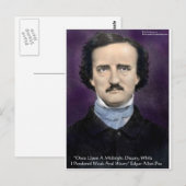 Edgar Allan Poe "De Raaf" Citaat Cadeaus & Kaarten (Voorkant / Achterkant)