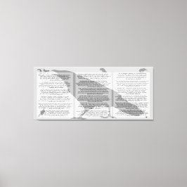 Edgar Allan Poe De Raven Hele Gedicht Canvas Afdruk