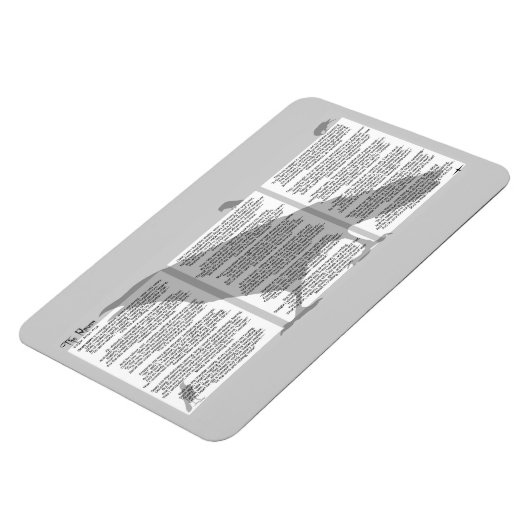 Edgar Allan Poe de Raven Magneet (Linkerzijde)