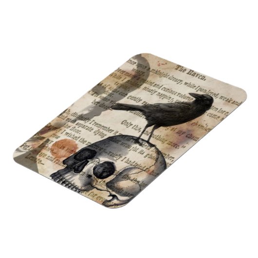 Edgar Allan Poe De Raven Magneet (Linkerzijde)