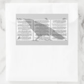 Edgar Allan Poe de Raven Rechthoekige Sticker (Tas)