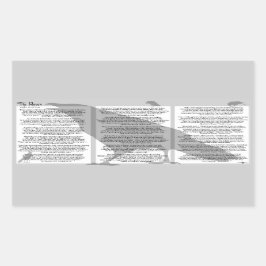 Edgar Allan Poe de Raven Rechthoekige Sticker