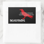 Edgar Allan Poe +{ DE RAVEN}+ Rechthoekige Sticker (Tas)