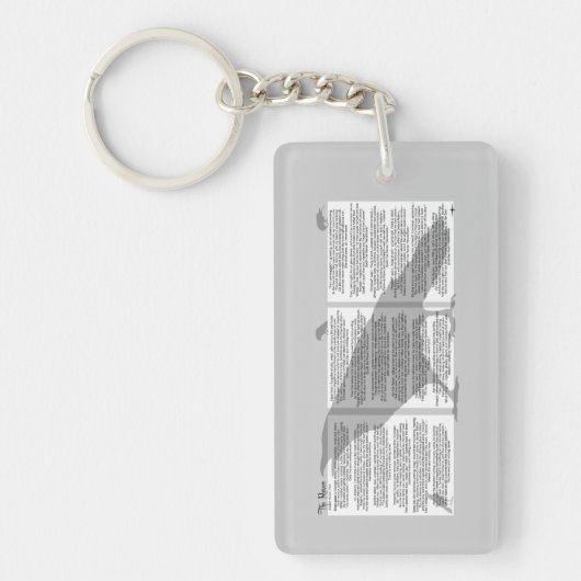 Edgar Allan Poe de Raven Sleutelhanger (Voorkant)